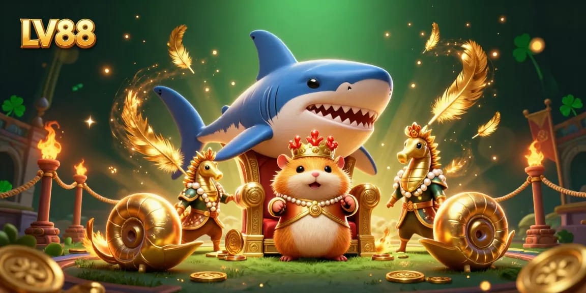 Experience thrilling adventures with LV88 at a vibrant Asian online casino, featuring unique characters.