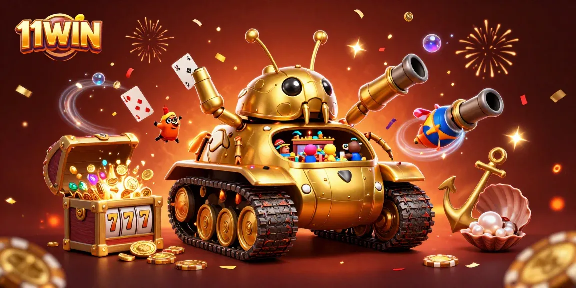 Experience thrilling moments at 11WIN with vibrant 3D casino illustrations showcasing excitement and winnings.