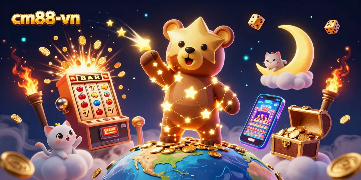 Engage with cm88-vn's thrilling online slots and jackpots amidst a vibrant casino scene.