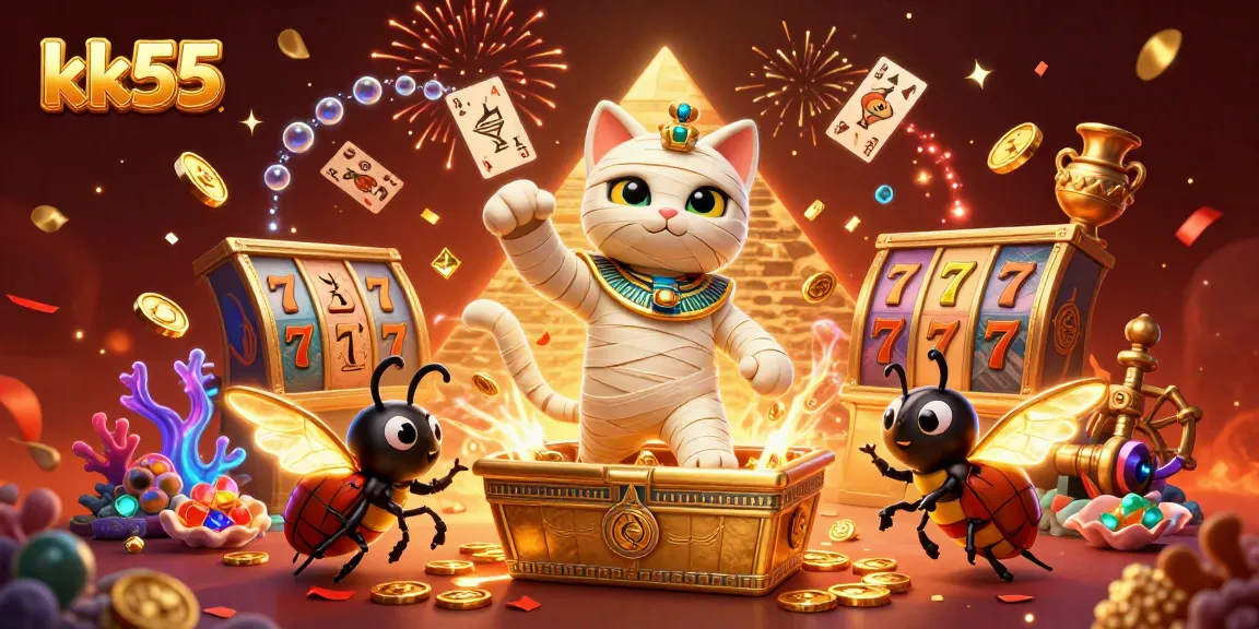 Experience thrilling gameplay at kk55 with vibrant casino elements in this captivating scene.